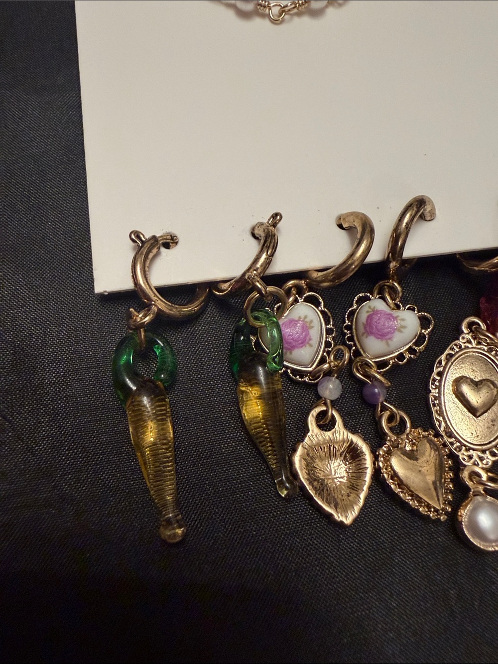 Free People Pink Pearl Bow & Mixed Charms Set - Picture 5 of 8